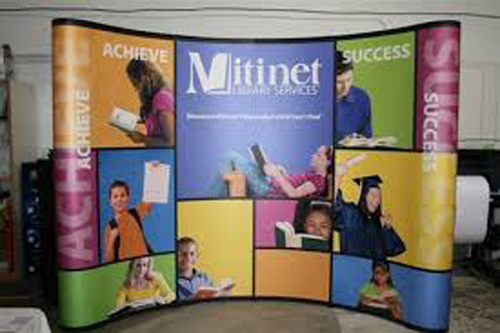 Large graphic signs for trade shows